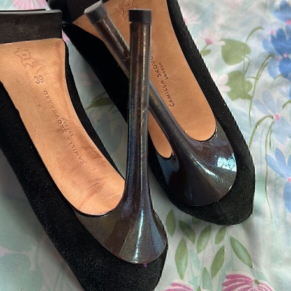 Camilla Skovgaard Platform Heels Suede Iridescent - Picture 4 of 15